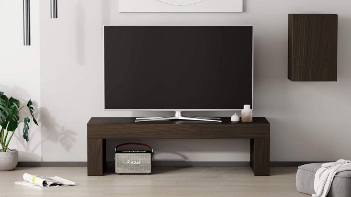Móvel de TV Evolution 120x40, nogueira escuro imagem do conjunto 1