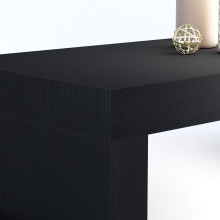 Table de bureau Evolution 90x40, Frêne Noir avec 2 pieds image détaillée 39