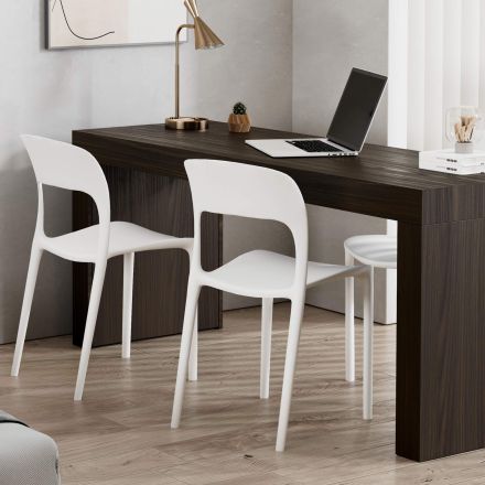 Table de Bureau Evolution 180x60, Noyer Américain avec Deux Pieds image de l'ensemble 24