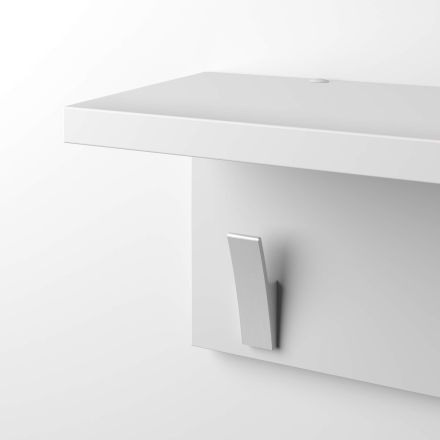 Rachele, Wandgarderobe 80 cm, Weiß, matt Detailbild 9