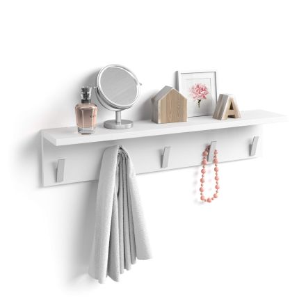 Rachele, Wandgarderobe 80 cm, Weiß, matt Hauptbild