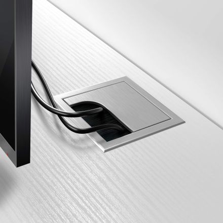 Rachele TV-Schrank, Esche, Weiß und rustikale Eiche Detailbild 25