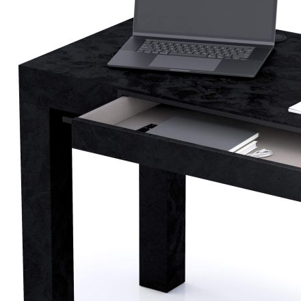 Table de Bureau multifonctionnelle First, Béton Noir image détaillée 40
