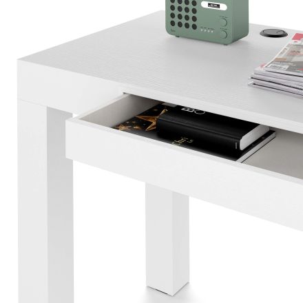 Table de bureau multifonctionnelle, First, Frêne Blanc image détaillée 25