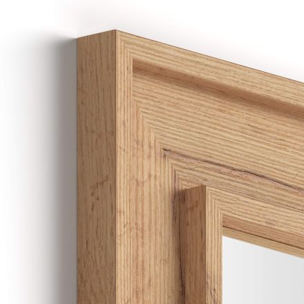 Espejo de pared/ pie Angelica, 160 x 67 cm, color Madera rústica imagen detalles 2