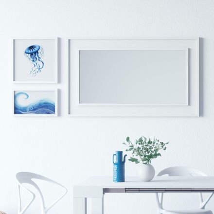 Espejo de pared Angelica, 112 x 67 cm, color Madera rústica imagen configurada 9
