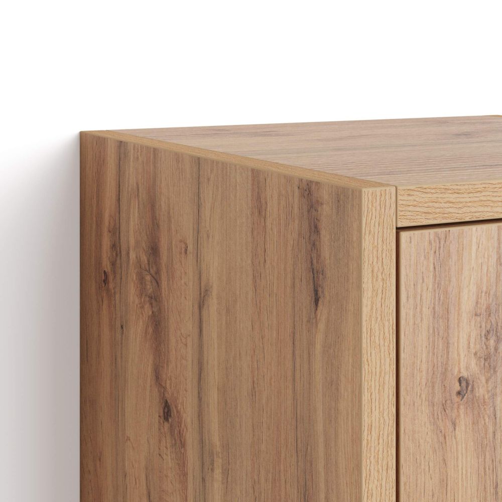 Mobili Fiver, Moderne Uitschuifbare Tafel, Iacopo, 140(220) x90 cm, eiken, Made In Italy