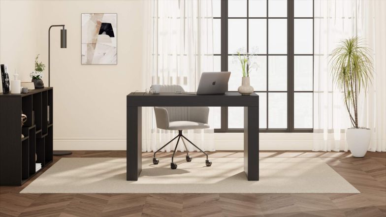 Table de Bureau Evolution 120x60, Noyer Américain avec Deux Pieds image de l'ensemble 23