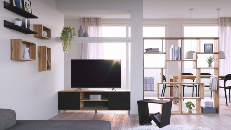 Rachele TV-Schrank, rustikale Eiche Umgebungsbild 8