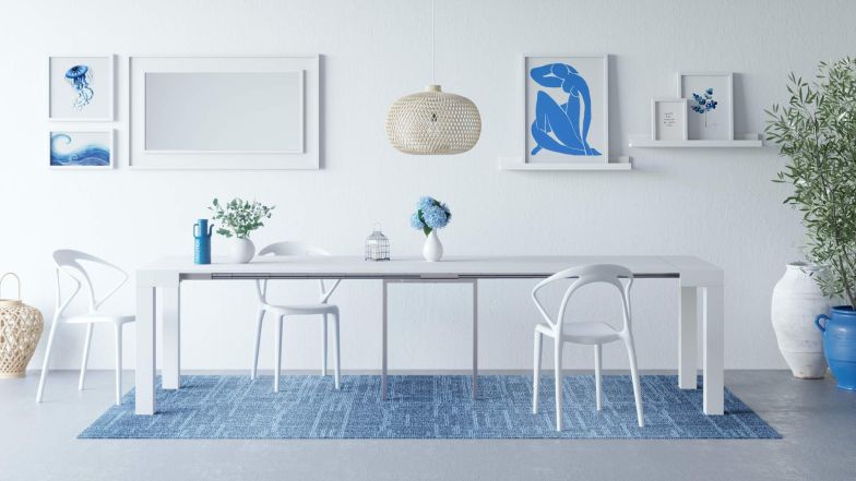 Espejo de pared Angelica, 112 x 67 cm, color Fresno blanco imagen configurada 15