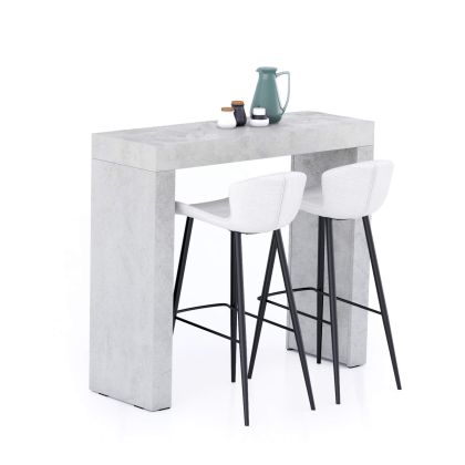 Evolution Hohe Tisch 120x40, grauer Beton