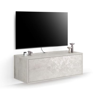 tv wandmeubel iacopo met laden grijs beton