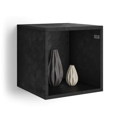Wandkast X 36 zwart beton