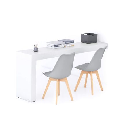 Bureau Evolution 180x40, Essen Wit met één poot