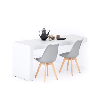 Mesa de jantar Evolution 180x60, Freixo Branco com uma perna