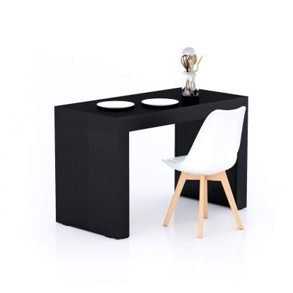 Masă de dining Evolution 120x60, Negru Frasin cu Două Picioare
