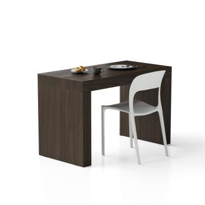 Masă de dining Evolution 120x60, Nuc Închis cu Două Picioare