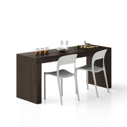Mesa de jantar Evolution com duas pernas 180x60, nogueira escuro