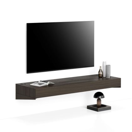 Tv wandmeble Evolution 120x40 amerikaanse walnoot met Draadloze Oplader