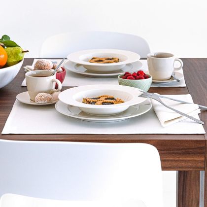 Placemats in katoen, Gioele, 35x50, Set van 2, Wit