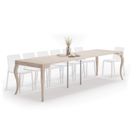 Masă Consolă Extensibilă, model Clasic, 45(306,2)x90 cm, Ulm perlă