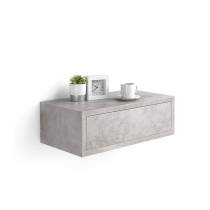 Hangend nachtkastje Riccardo, Grijs Beton