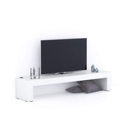 TV-Meubel Evolution 180x40, Essen Wit, met Draadloze Oplader