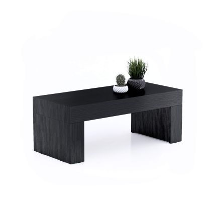 Evolution Couchtisch 90 x 40, Esche, Schwarz