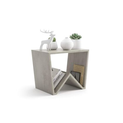 Mesa de apoio Emma, Cimento Cinza