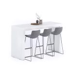 Tavolo Alto Evolution 180x60, Bianco Frassino