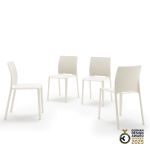 Sedie Emma, Set da 4, Bianco