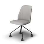 Sedia Da Ufficio con Ruote, Romina in Grigio Chiaro