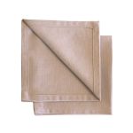 Tovaglioli Gioele in cotone 35x35, Set da 2, Beige