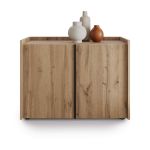 Mobile Basso Romina (93,6x36x70 cm), 2 Ante, Rovere Rustico
