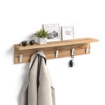 Appendiabiti da parete, Rachele, da 80 cm, Rovere Rustico