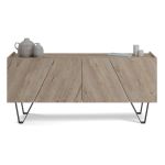 Madia-Buffet 4 ante Emma con gambe nere, Quercia