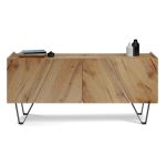Madia-Buffet 4 ante Emma con gambe nere, Rovere Rustico