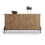 Madia Olivia con 4 ante (167x40,3x81,7 cm), Rovere Rustico