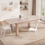 Tavolo allungabile Cucina, Easy, 140(220)x90 cm, Olmo Perla