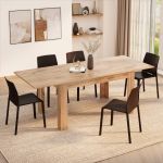 Tavolo allungabile Cucina, Easy, 140(220)x90 cm, Rovere Rustico