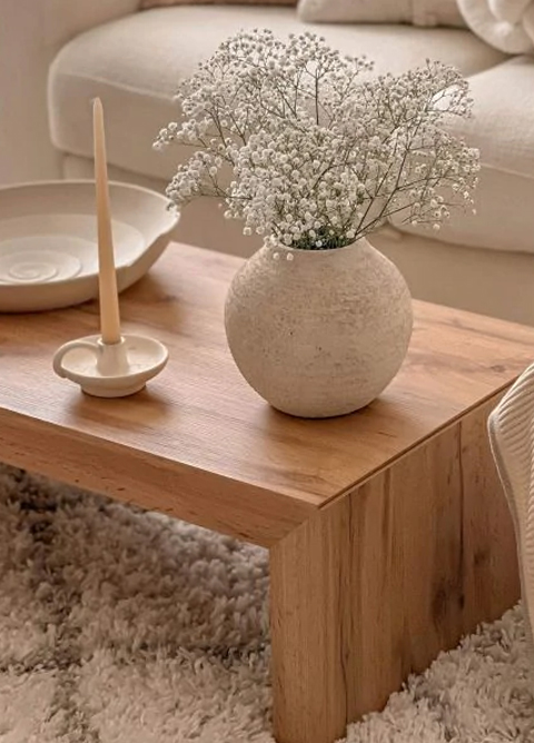 Table Basse De Salon Artisanale - Fait Main, Restaurée - Modèle Unique