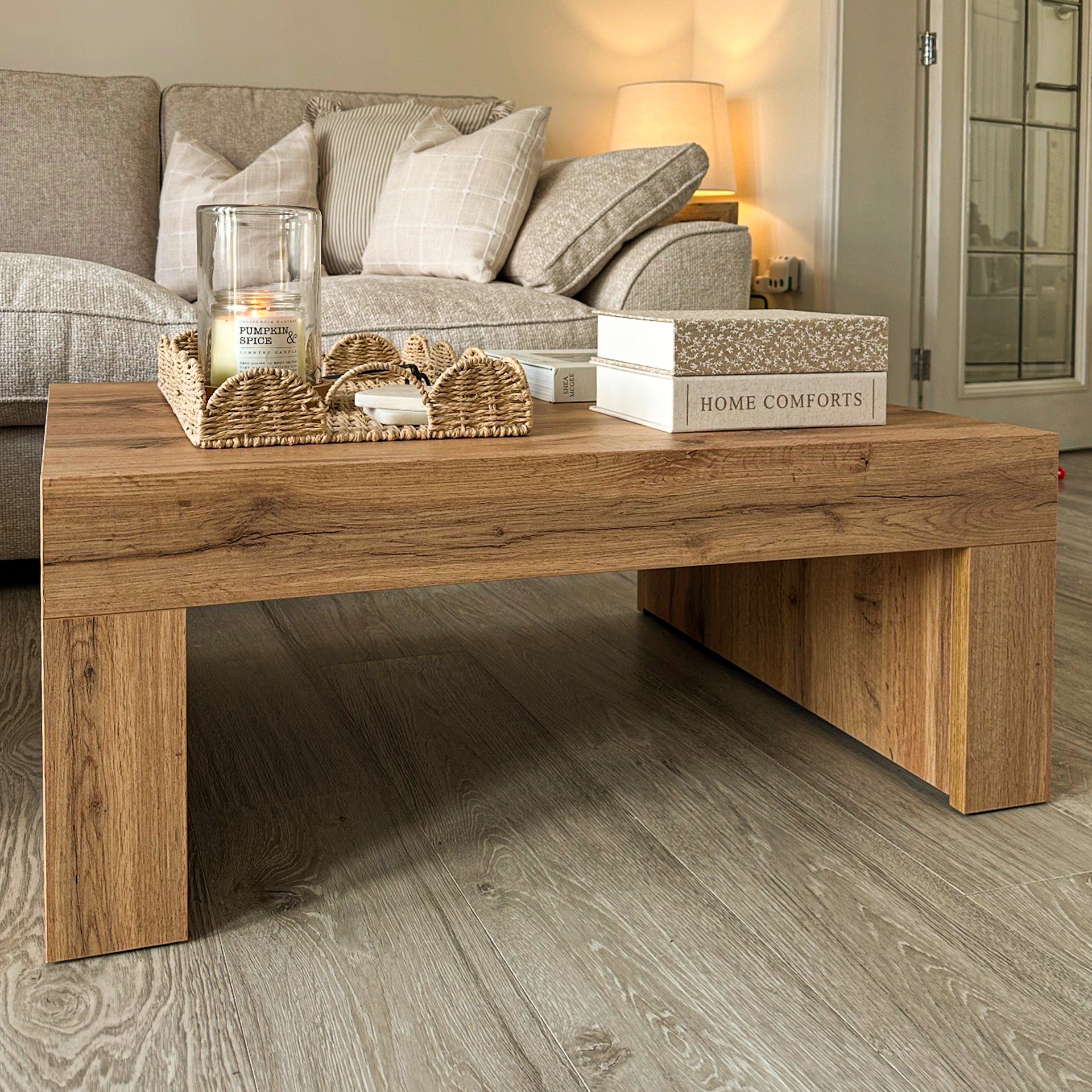Evolution low Coffee Table 35.4 x 23.6 in, Rustic Oak