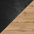 Rustic Oak / Concrete Black Effect