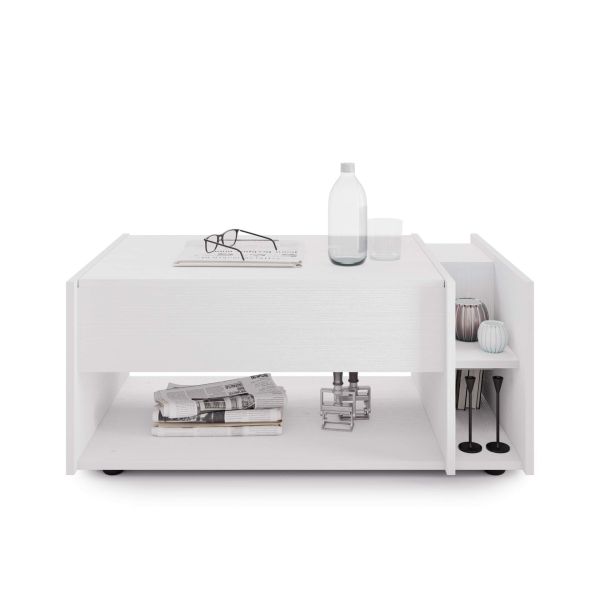 Romina Lift-up Coffee Table, Ashwood White detail image 2