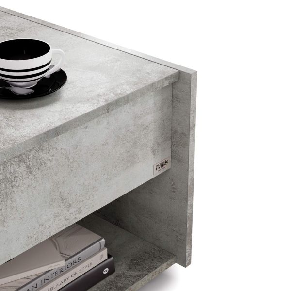 Romina Lift-up Coffee Table, Concrete Grey Effect detail image 3