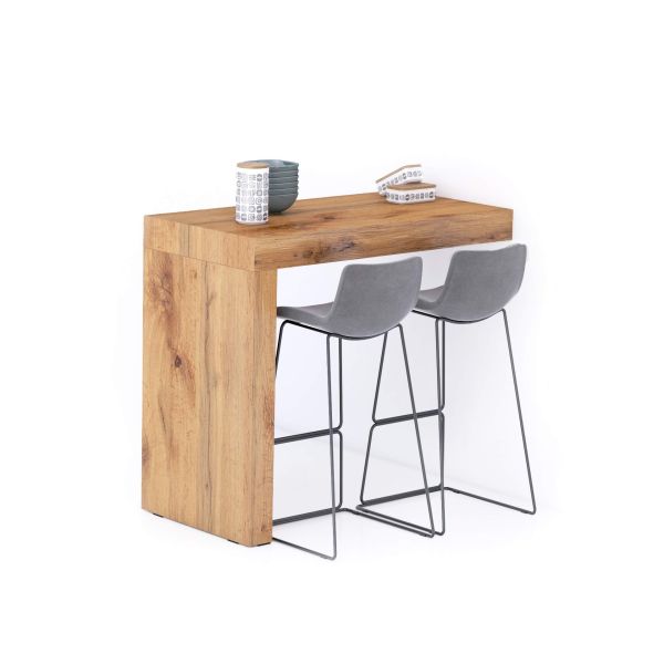 Evolution Kitchen Peninsula 47.2 x 23.6 in, Rustic Oak