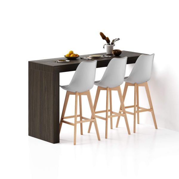 Evolution Peninsula 70.9 x 23.6 in, Dark Walnut