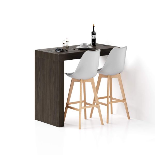 Evolution Peninsula with Wireless Charger 47.2 x 23.6 in, Dark Walnut