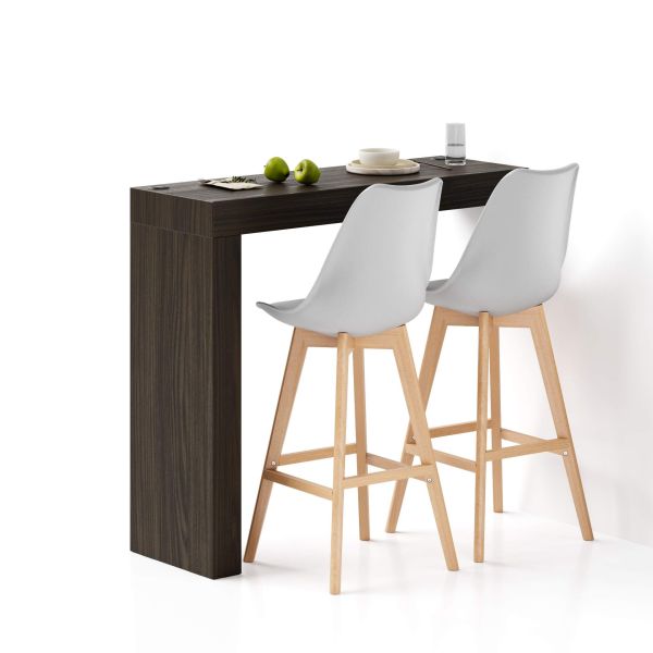 Evolution Peninsula with Wireless Charger 47.2 x 15.7 in, Dark Walnut