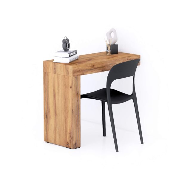 Evolution Desk 35.4 x 15.7 in, Rustic Oak with One Leg